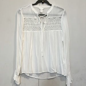 H&M White Blouse.